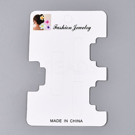 Cardboard Paper Jewelry Display Cards for Hair Clip Storage CDIS-N004-05-1