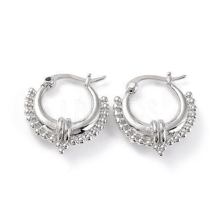 Chunky Small Huggie Hoop Earrings for Women X-EJEW-C002-24P-RS-1