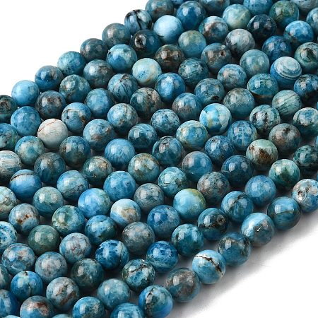 Natural Apatite Beads Strands G-G858-01B-01-1