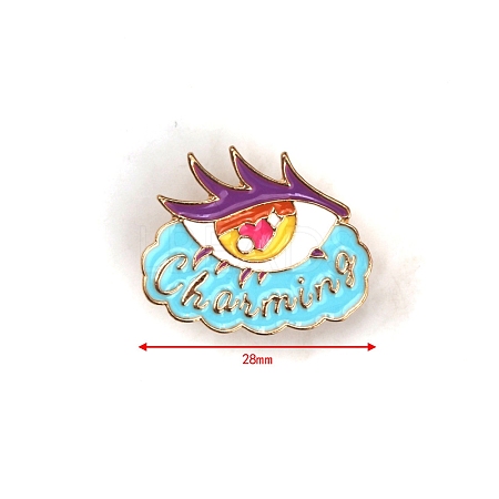 Evil Eye Alloy Enamel Brooch PW-WG98994-01-1