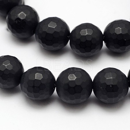Natural Black Onyx Beads Strands G-D710-10mm-06-1