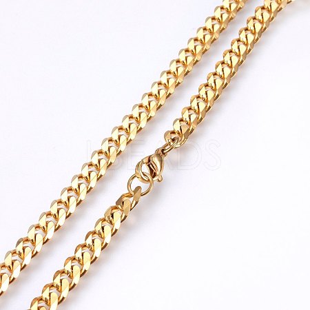 304 Stainless Steel Curb Chain Necklaces - Lbeads.com