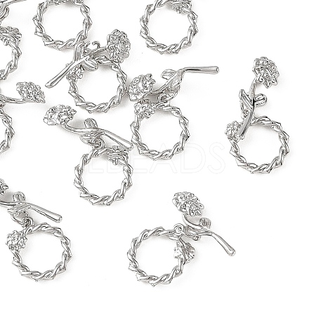 SHEGRACE Brass Toggle Clasps XGRQ5S100-850-P-1