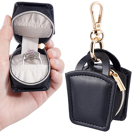 Mini PU Leather Ring Organizer Boxes CON-BBC0001-31A-1