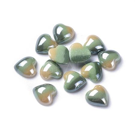 Opaque Glass Cabochons GGLA-S038-08D-10x10-1