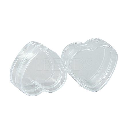 Diamond/Heart Plastic Beads Storage Containers PW-WG50167-02-1