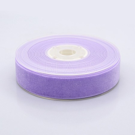 Polyester Velvet Ribbon for Gift Packing and Festival Decoration SRIB-M001-23mm-430-1