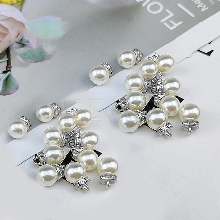 ABS Plastic Imitation Pearl Charms KY-TAC0011-03P-01-1