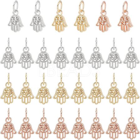 30Pcs 3 Colors Rack Plating Alloy European Dangle Charms MPDL-FH0001-06-1