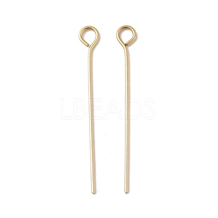 304 Stainless Steel Eye Pins STAS-K293-13G-0.6x26mm-1
