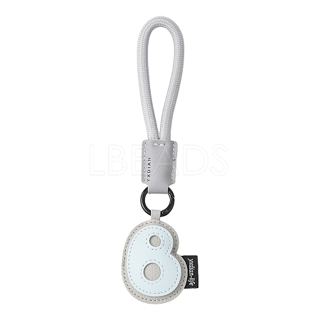 PU Leather Letter Pendant Decoration HJEW-YWC0002-001B-1