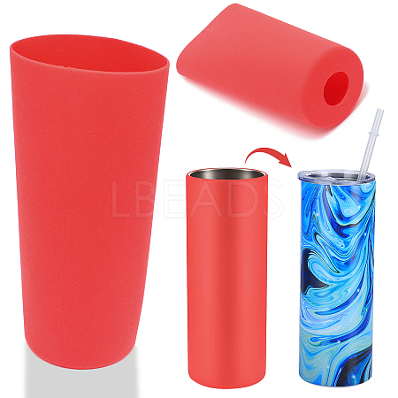 Silicone Cup Sleeve AJEW-WH0244-02C-1