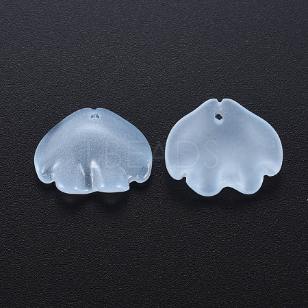 Transparent Baking Painted Glass Pendants DGLA-Q025-002-1