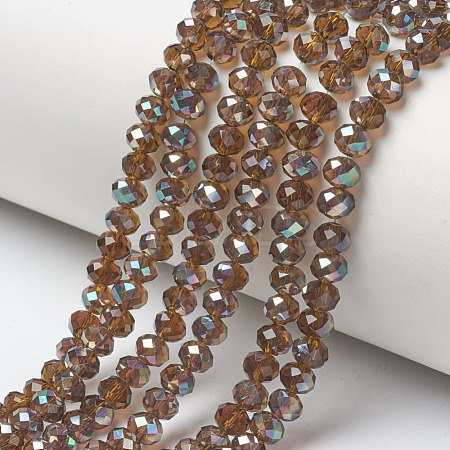 Electroplate Glass Beads Strands EGLA-A034-T4mm-J17-1