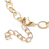 Waxed Cotton Cords Braided Link Bracelets BJEW-JB09963-02-4
