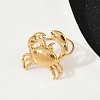 304 Stainless Steel Open Cuff Rings for Women RJEW-U061-01G-3