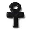 Natural Obsidian Pendants G-R492-03K-2