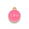 Alloy Enamel Pendants ENAM-S124-01B-03G-2