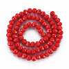 Opaque Solid Color Glass Beads Strands EGLA-A034-P2mm-D22-2