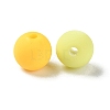 Rubberized Style Imitated Silicone Acrylic Beads MACR-D029-01G-2