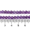 Natural Amethyst Round Bead Strands G-M212-4mm-01B-3