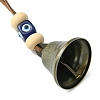 Iron Witch Bells for Door Knob Protection HJEW-JM02184-4