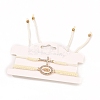 2Pcs Alloy Rhinestone Charm Bracelets for Women PW-WG418ED-03-1