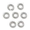 Tarnish Resistant 304 Stainless Steel Open Jump Rings X-STAS-Q186-02-3x0.6mm-1
