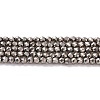 Electroplate Glass Beads Strands GLAA-H021-01A-FP12-2