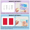 Acrylic Wall-Mounted Adhesive Camera Display Shelf with Iron Screw ODIS-WH0002-86C-3