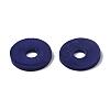 Flat Round Handmade Polymer Clay Beads CLAY-R067-12mm-35-6