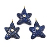 Dyed Natural Lapis Lazuli Pendants X-G-H353-01G-05-1