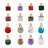 Kissitty 16Pcs 16 Style Natural & Synthetic Gemstone Pendants G-KS0001-06-8