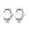 Brass Lobster Claw Clasps X-KK-H513-01A-P-1