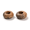 Natural Picture Jasper European Beads G-R488-02A-2