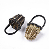 Handmade Reed Cane/Rattan Woven Pendants WOVE-T006-092B-2