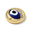 Handmade Lampwork Evil Eye Pendants ZIRC-L102-15G-06-4