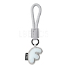 PU Leather Letter Pendant Decoration HJEW-YWC0002-001F-1