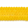 Imitate Austrian Crystal Frosted Glass Beads Strands EGLA-A039-T6mm-MD22-1