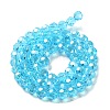 Electroplate Glass Bead Strands X-EGLA-R015-8mm-12-4