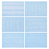 6 Sheets Luminous Paper Tattoo Stickers STIC-TAC0001-007A-2