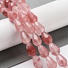 Cherry Quartz Glass Beads Strands G-P520-B18-01-2