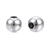 Round 304 Stainless Steel Beads STAS-TAC0004-4mm-P-3