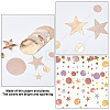   3Pcs 3 Style Paper Glitter Circle Star Garland HJEW-PH0001-50-4