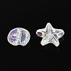 Ocean Theme AB Color Plated Transparent Acrylic Beads TACR-T028-69D-3