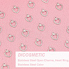 200Pcs 304 Stainless Steel Open Charms STAS-DC0005-92-5