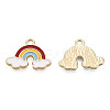 Alloy Enamel Pendants X-FIND-N048-020-1