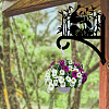 Iron Hanging Plant Hanger Bracket HJEW-WH0088-009-6