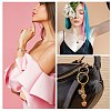 10Pcs Gemstone Charm Pendant Crystal Quartz Healing Natural Stone Pendants Buckle for Jewelry Necklace Earring Making Cra JX599A-7