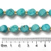 Dyed Natural Howlite Beads Strands G-G023-B01-01C-5